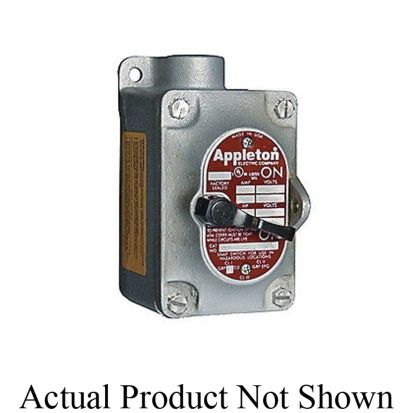 Emerson Electric Appleton® UNILETS™ EDS175-R2 1-Gang Dead End Explosionproof Tumbler Switch, 120 to 277 VAC, 20 A, NEMA 7BCD/9EFG NEMA Rating